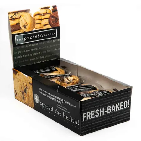 Custom printed black cookie boxes