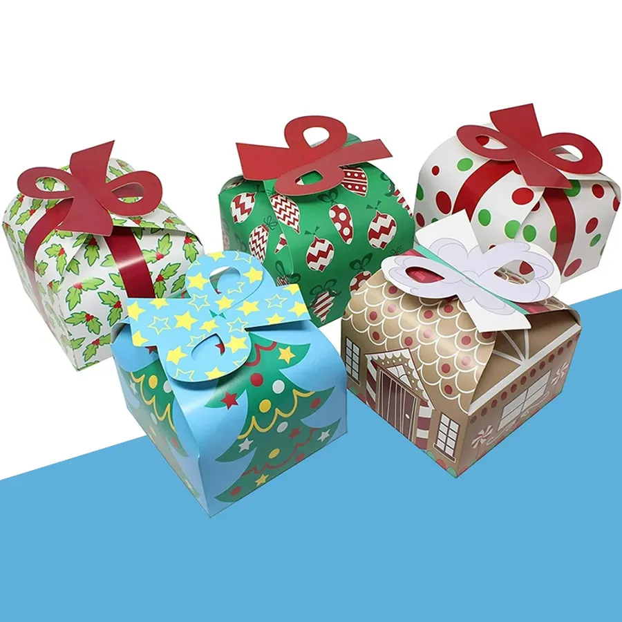 Christmas Cookie Gift Boxes printed with a custom design