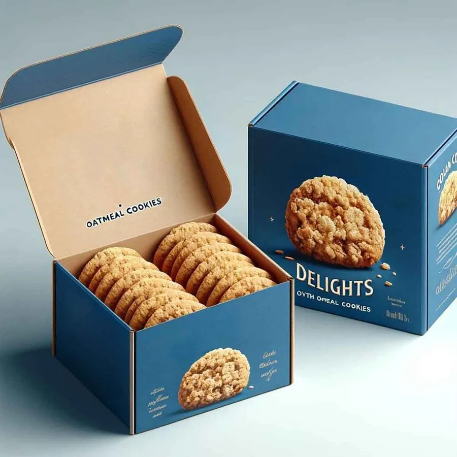 Cookie Mailer Boxes printed with a custom design