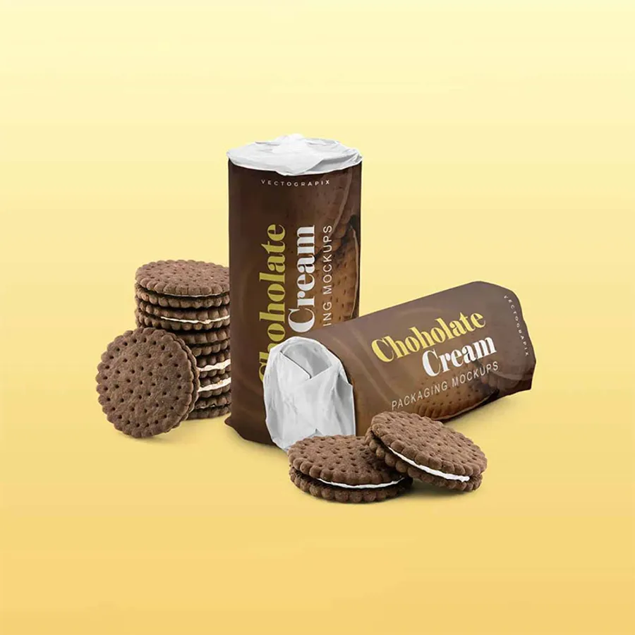 Cookie Tubes printed with a custom design