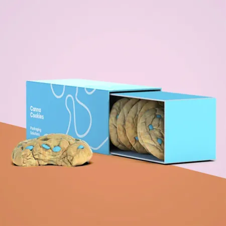 Custom printed crumble cookie boxes