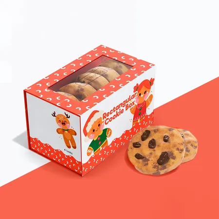 Custom printed festive cookie boxes