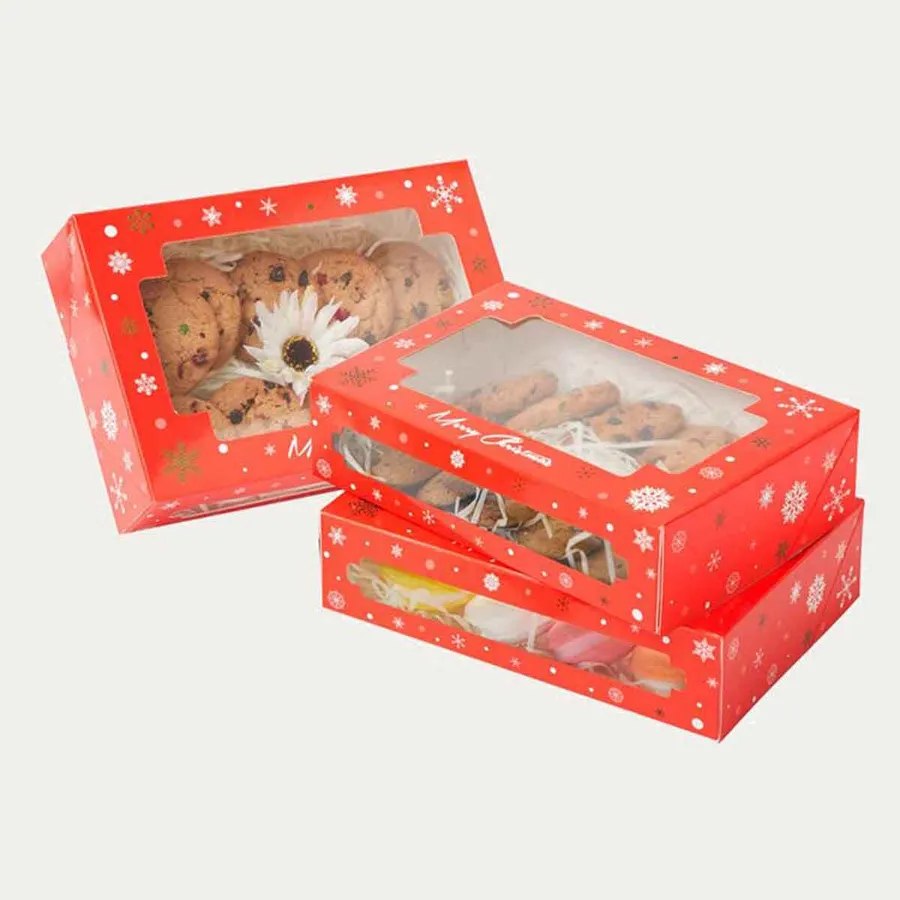 Holiday Cookie Boxes printed with a custom design