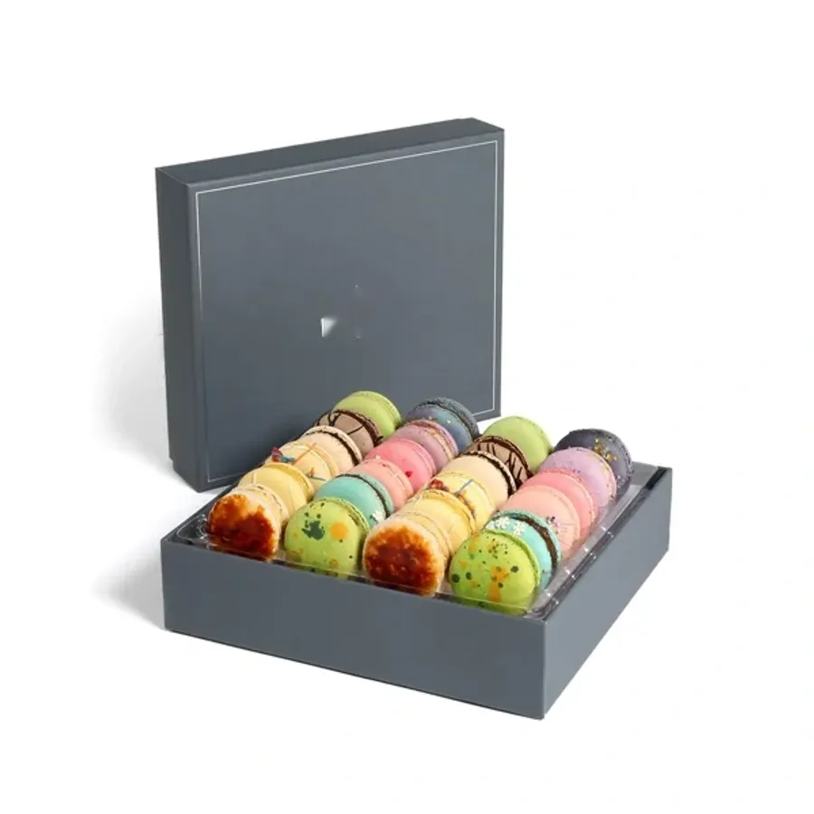 Macaron Gift Boxes printed with a custom design