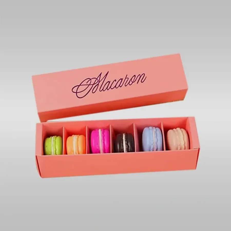 Macaron Sleeve Boxes printed with a custom design
