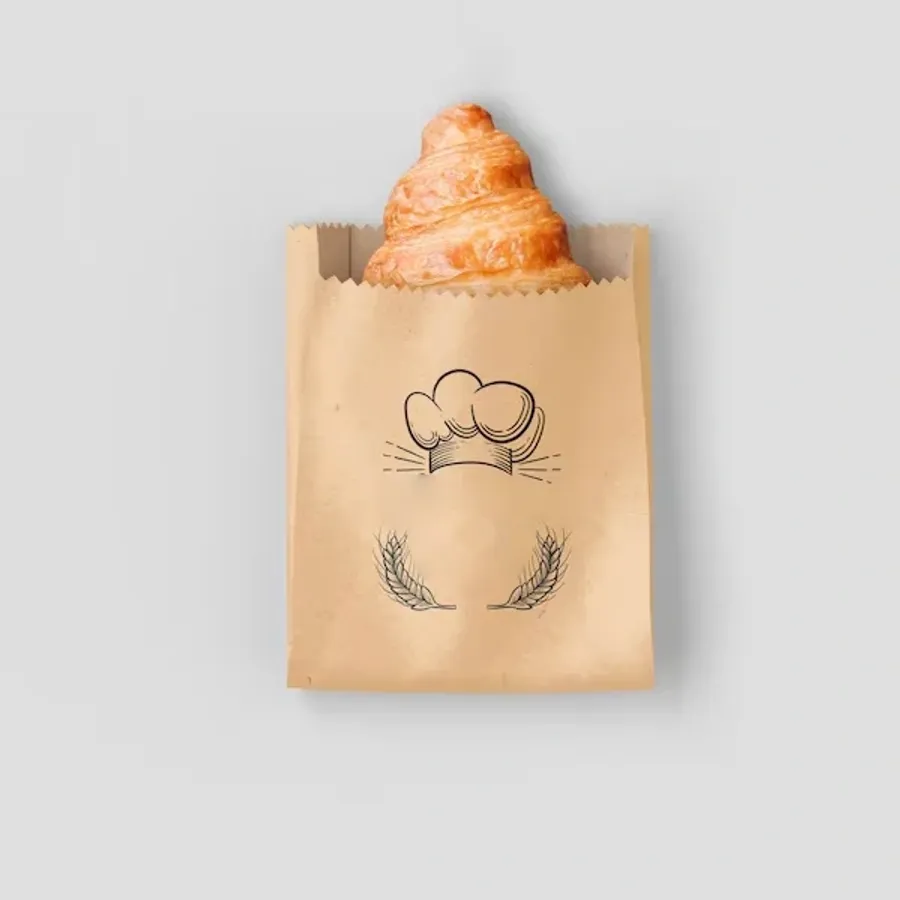 Paper Bakery Bags printed with a custom design