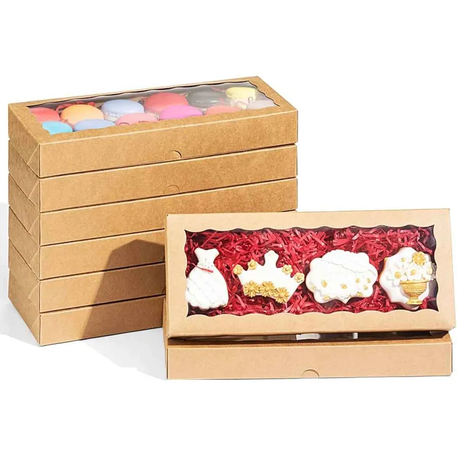 Rectangle Cookie Boxes printed with a custom design