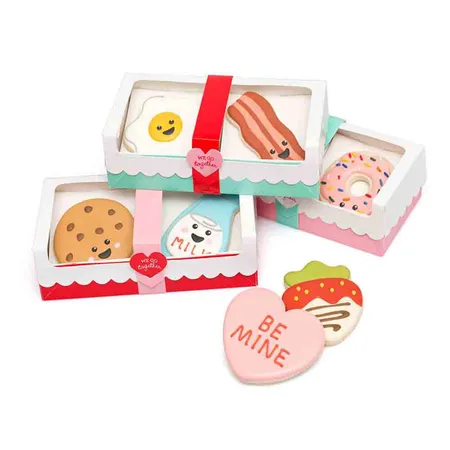 Custom printed valentine cookie boxes