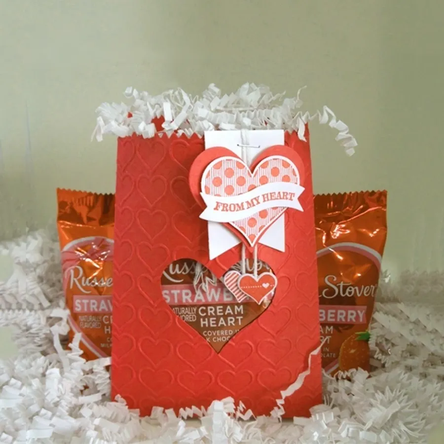 Valentine Treat Bags printed with a custom design